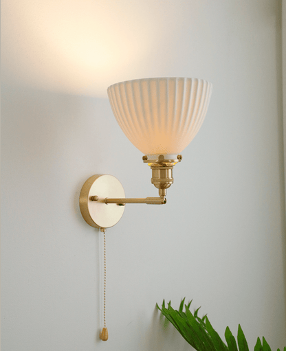 White Ceramic Wall Light - 226ST - Modefinity