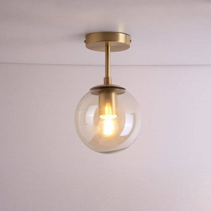 White Frosted Glass Brass Pendant Light - 205GPL - Modefinity