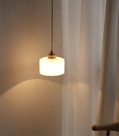 White Glass Pendant Light - 204GPL - Modefinity