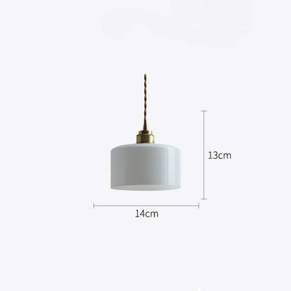 White Glass Pendant Light - 204GPL - Modefinity