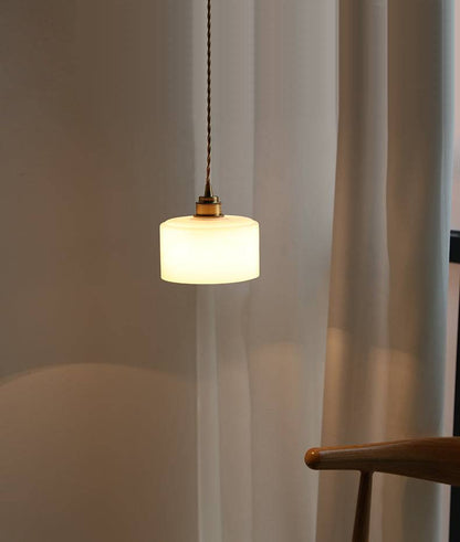 White Glass Pendant Light - 204GPL - Modefinity