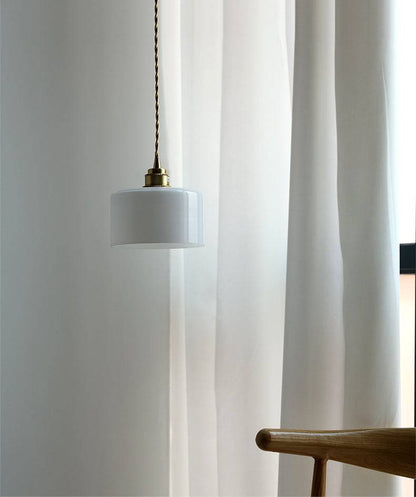 White Glass Pendant Light - 204GPL - Modefinity