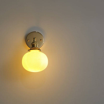 White Globe Ceramic Wall Light - 204ST - Modefinity