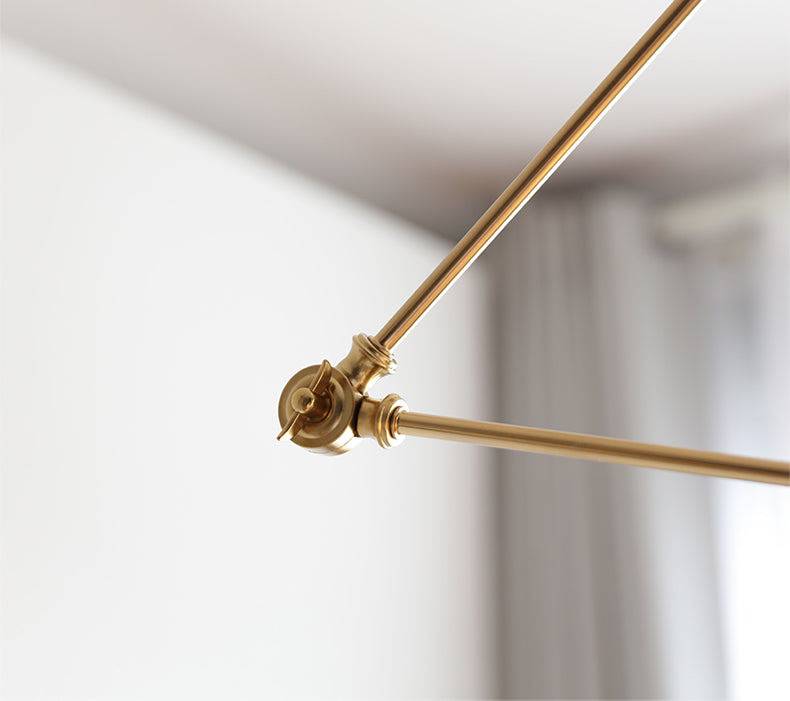 Wood Brass Pendant Rod Light - 101RPL - Modefinity