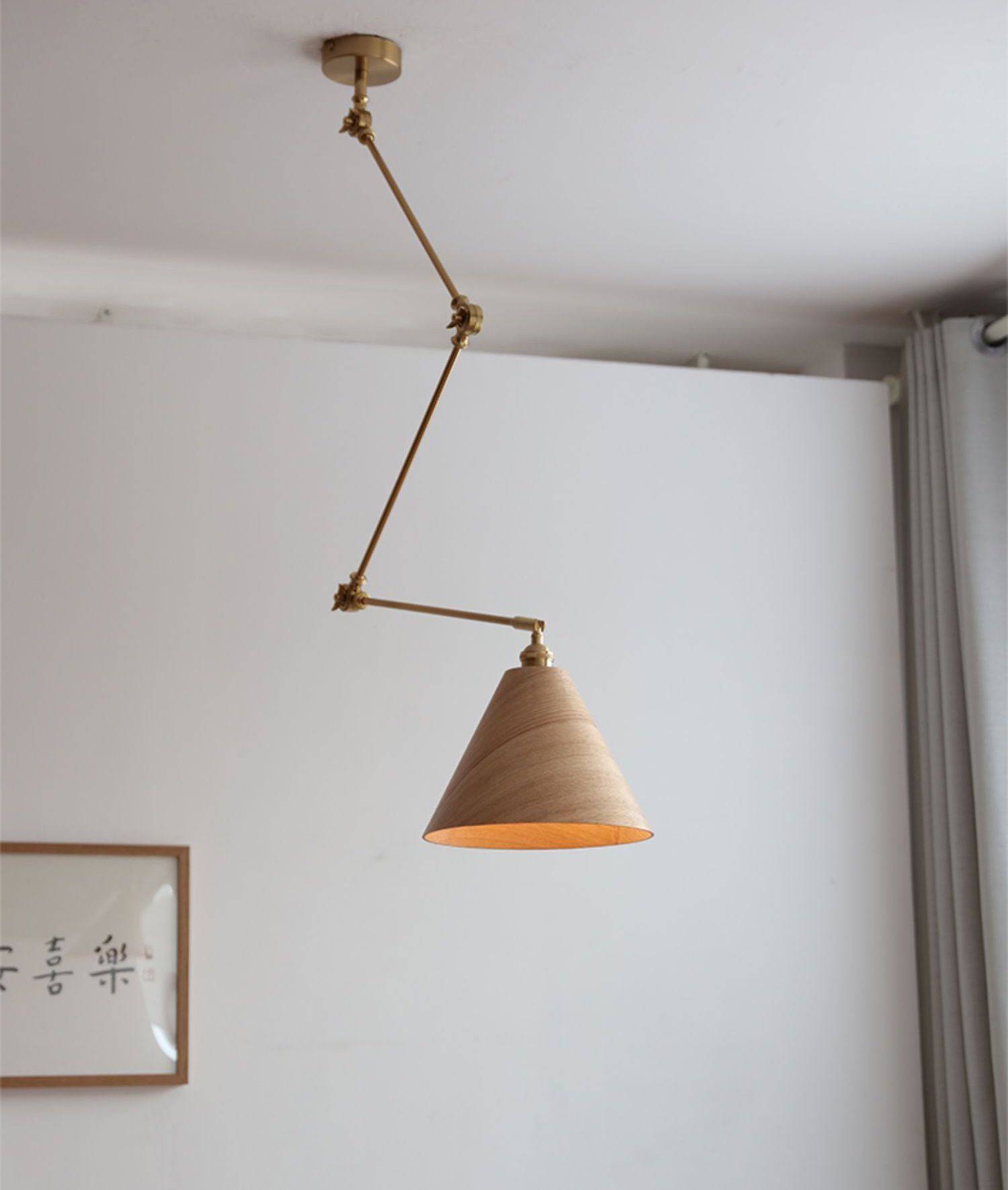 Wood Brass Pendant Rod Light - 101RPL - Modefinity