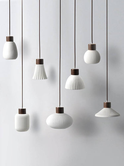 Wood Ceramic Pendant Light - 2091CPL - Modefinity