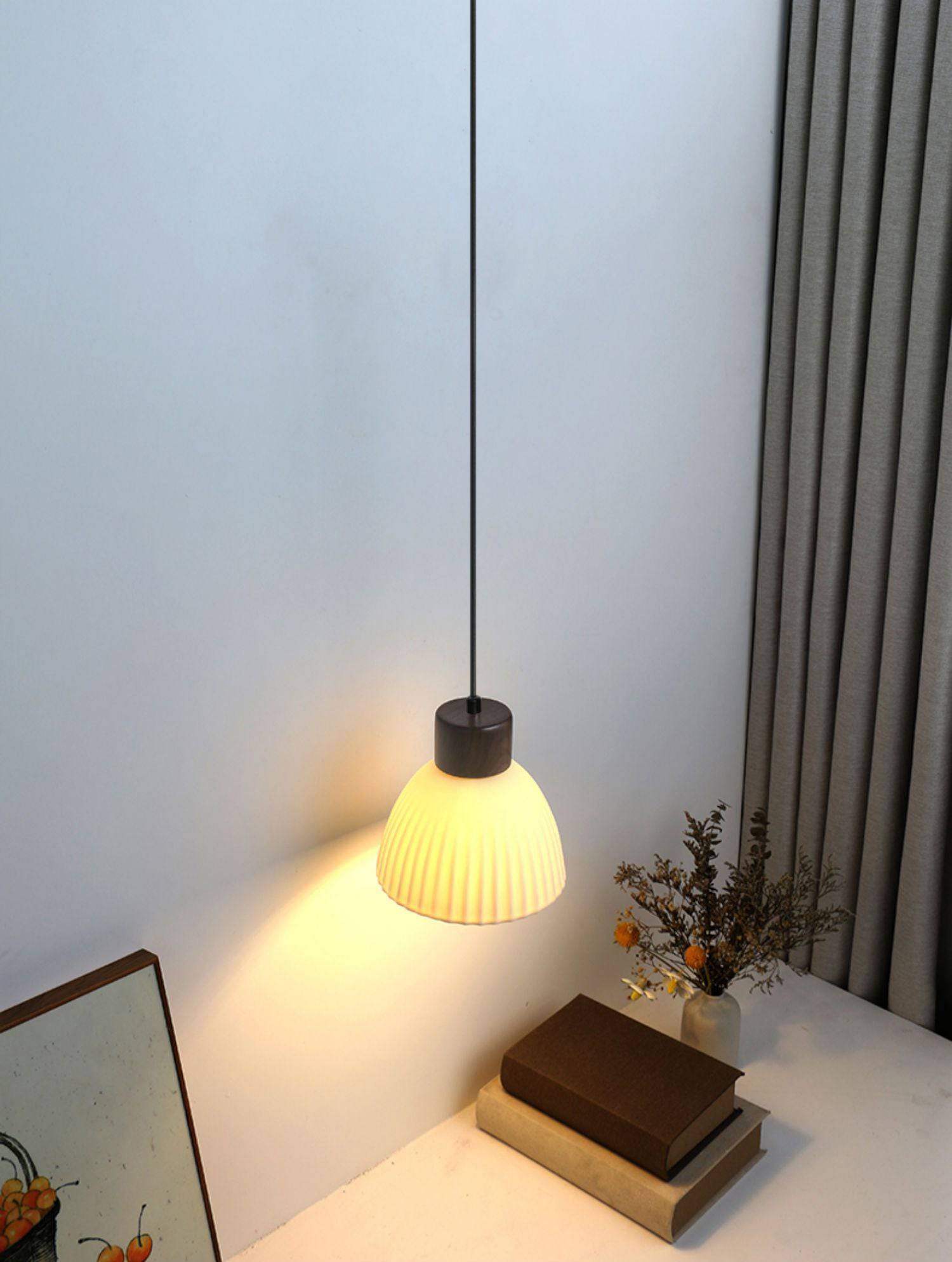 Wood Ceramic Pendant Light - 2092CPL - Modefinity