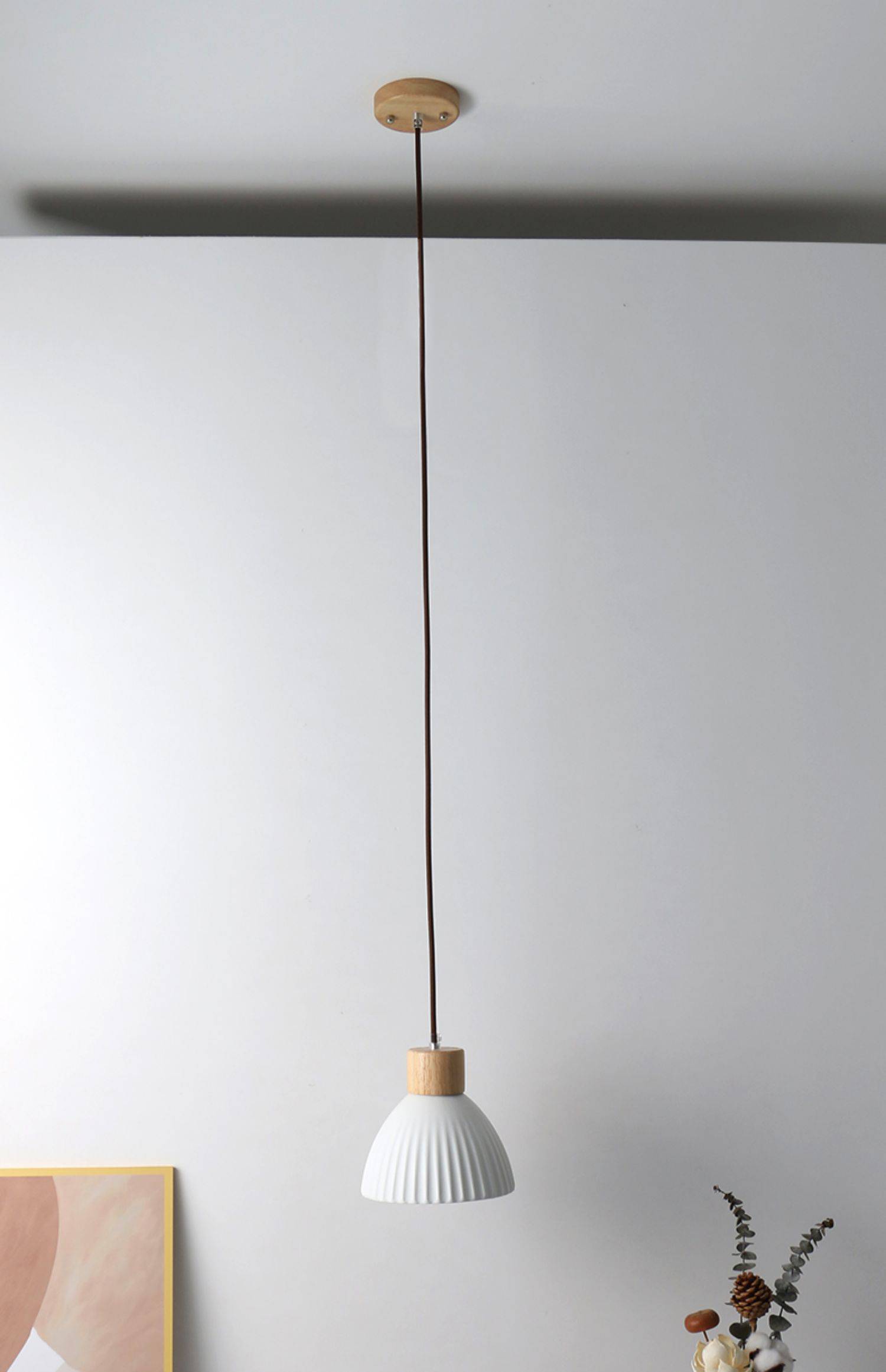 Wood Ceramic Pendant Light - 2092CPL - Modefinity