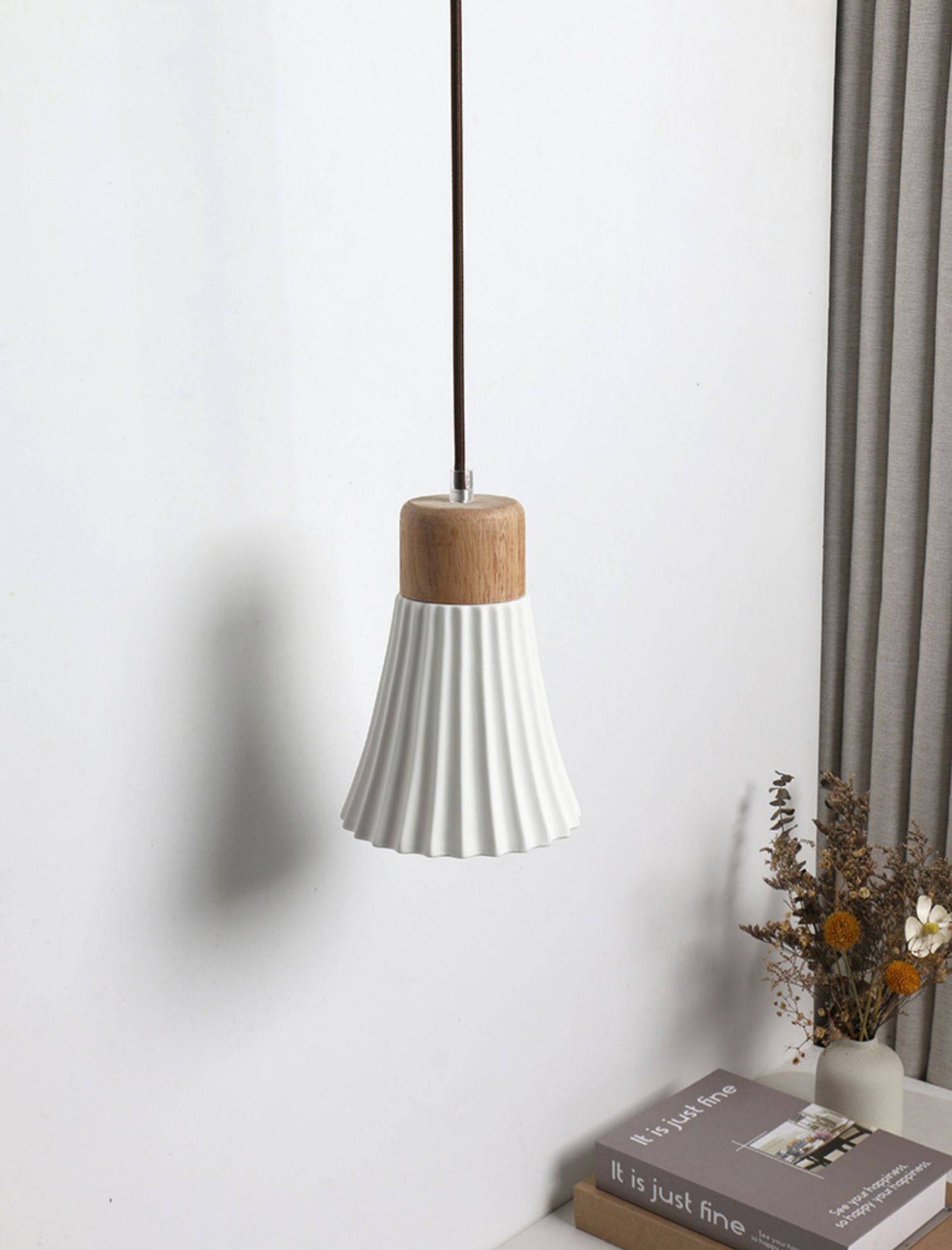 Wood Ceramic Pendant Light - 2093CPL - Modefinity