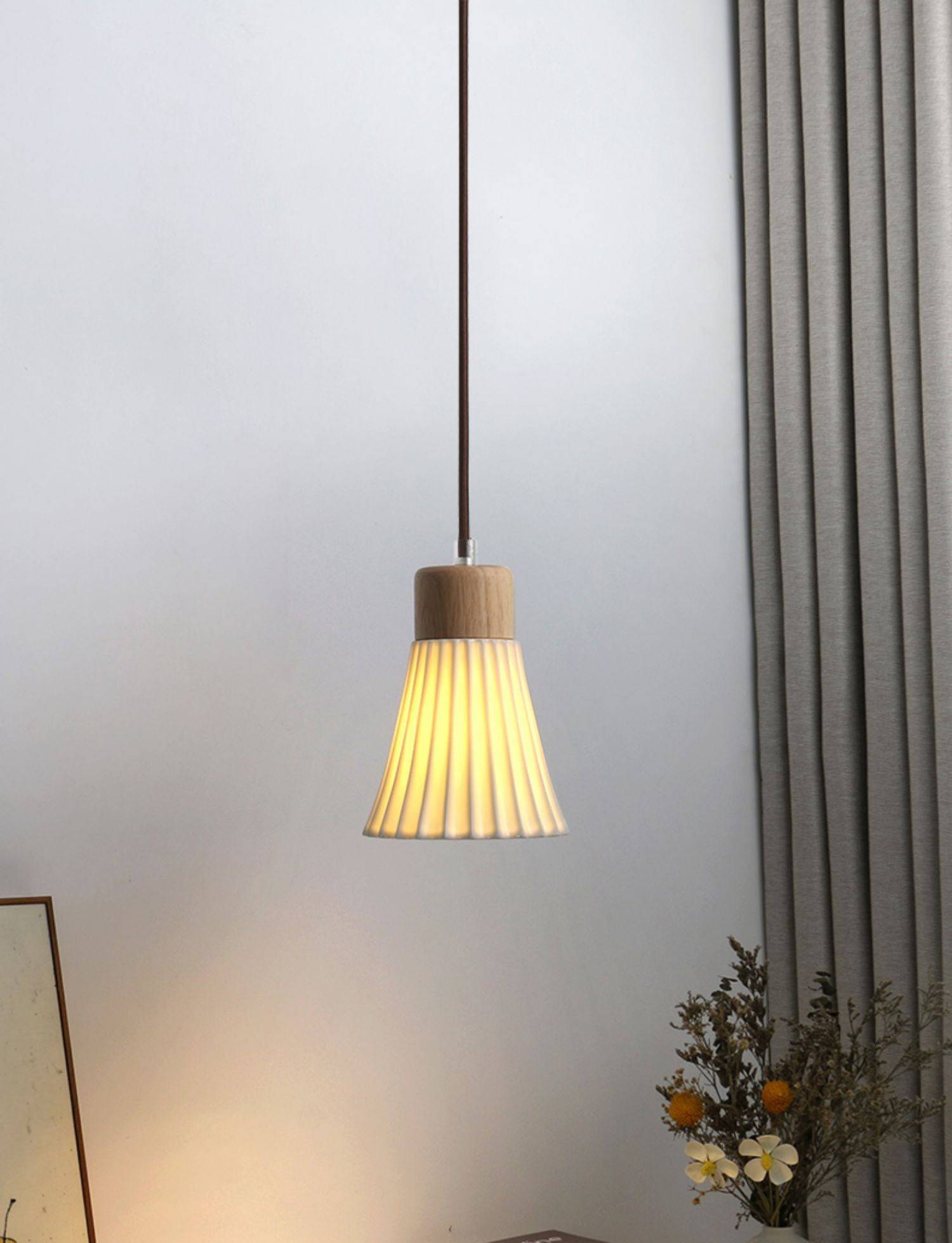 Wood Ceramic Pendant Light - 2093CPL - Modefinity