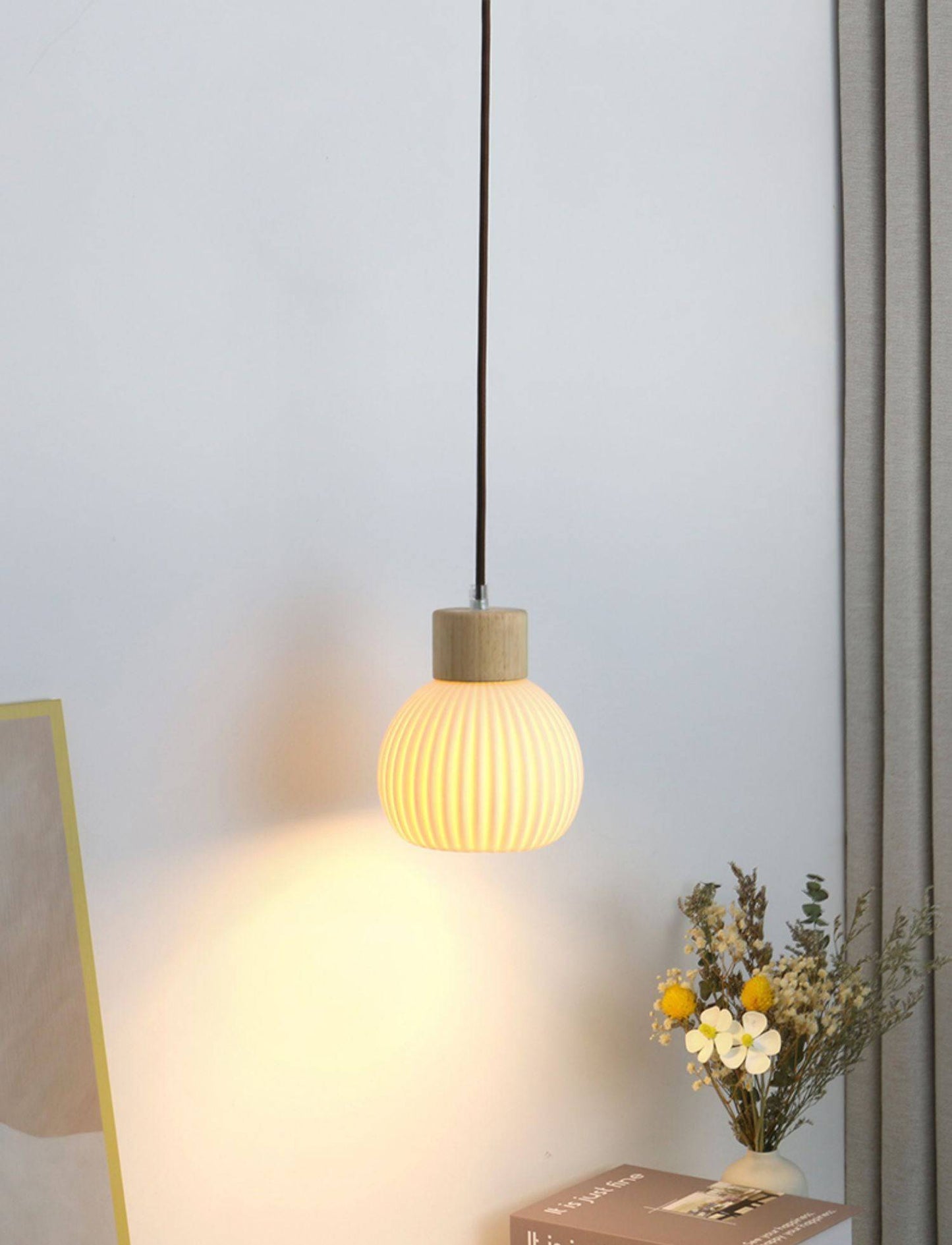 Wood Ceramic Pendant Light - 2094CPL - Modefinity