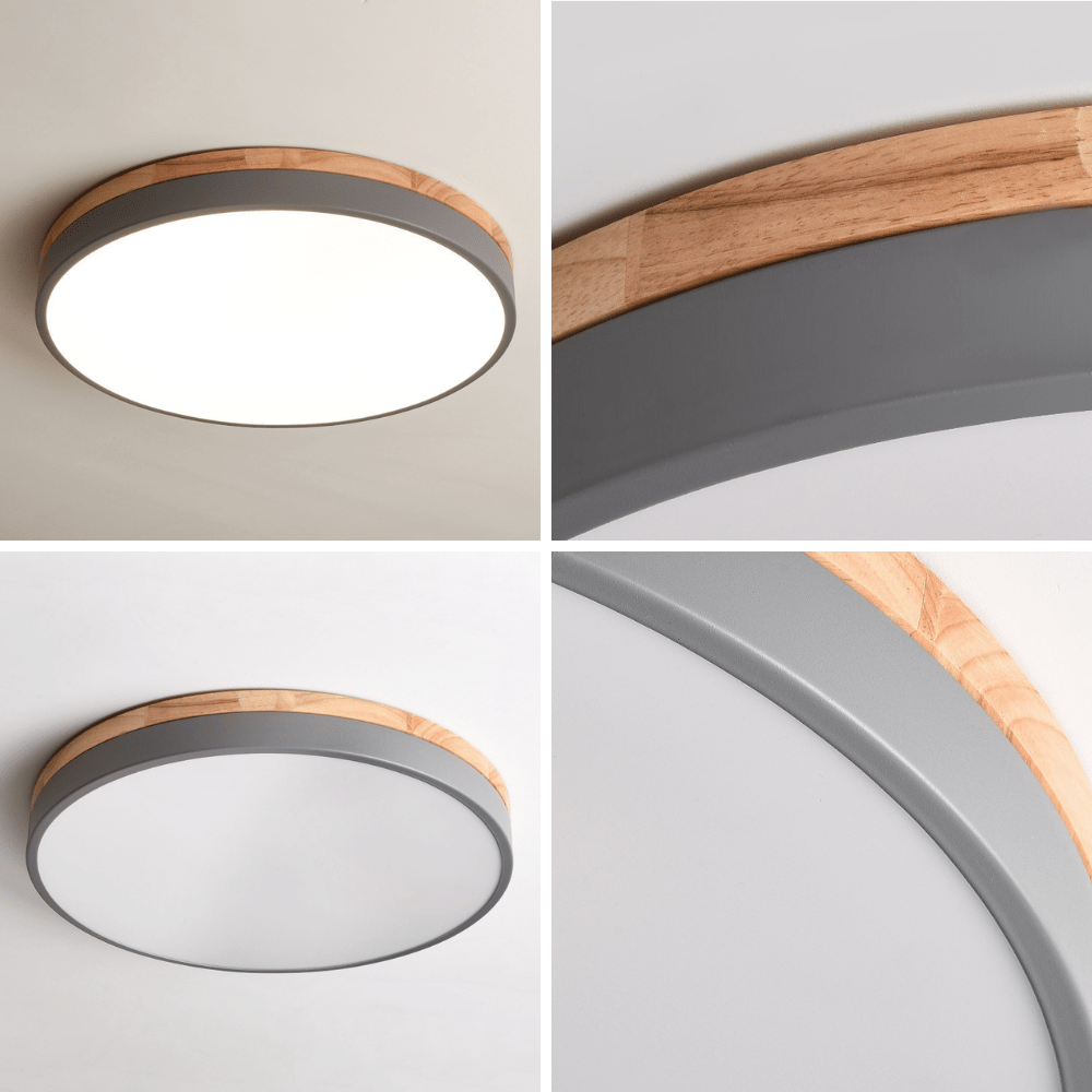 Wood Nordic Flush Ceiling Light - 101CL - Modefinity