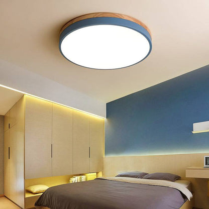 Wood Nordic Flush Ceiling Light - 101CL - Modefinity