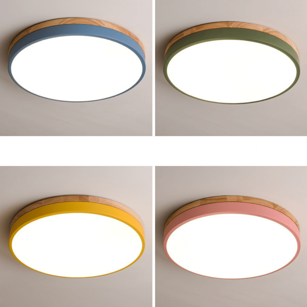 Wood Nordic Flush Ceiling Light - 101CL - Modefinity