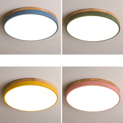 Wood Nordic Flush Ceiling Light - 101CL - Modefinity