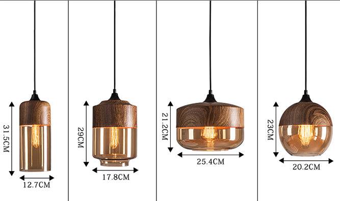 Wood Style Pendant Light - 247GPL - Modefinity