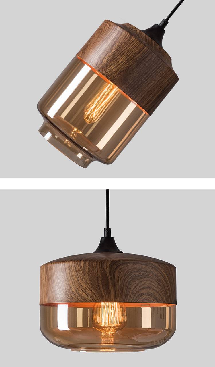 Wood Style Pendant Light - 247GPL - Modefinity