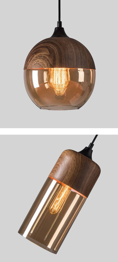 Wood Style Pendant Light - 247GPL - Modefinity