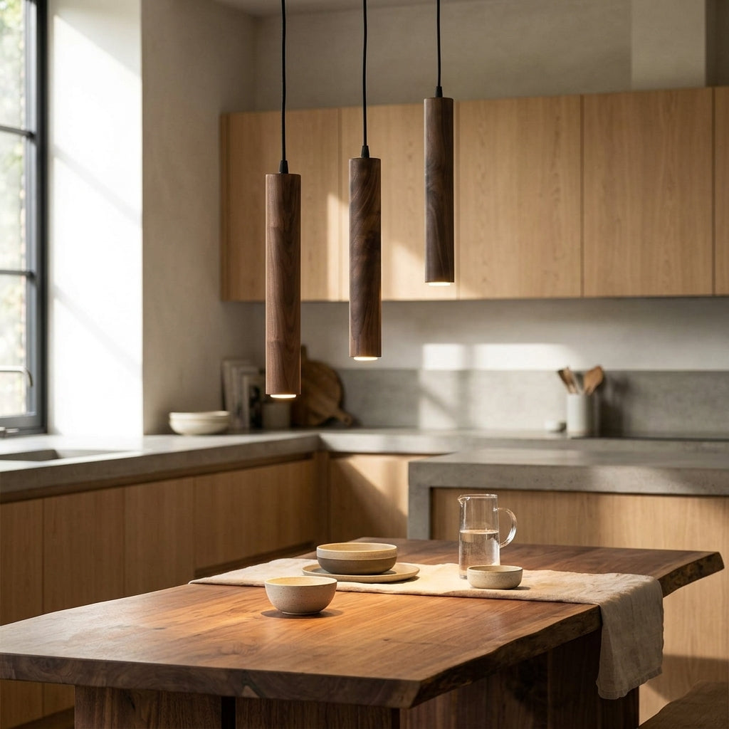 Modern Wood Pendant Light - Modefinity