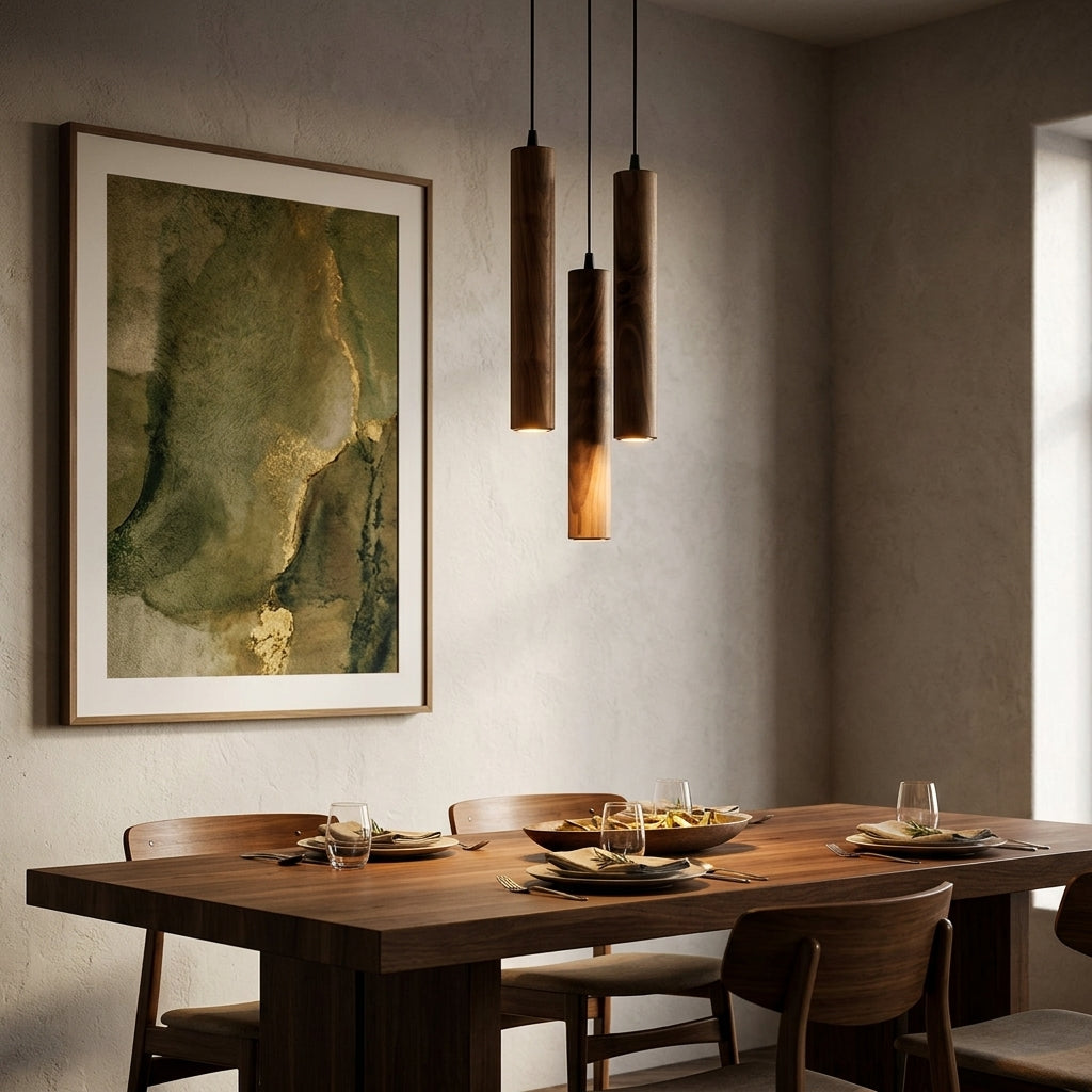 Modern Wood Pendant Light - Modefinity