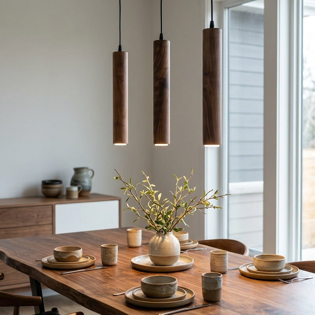 Modern Wood Pendant Light - Modefinity