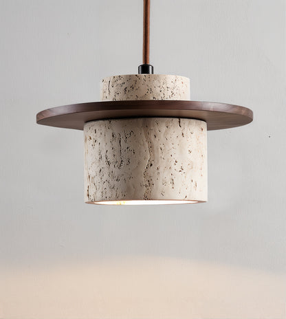 Textured Stone Pendant Light - Modern Rustic - Modefinity