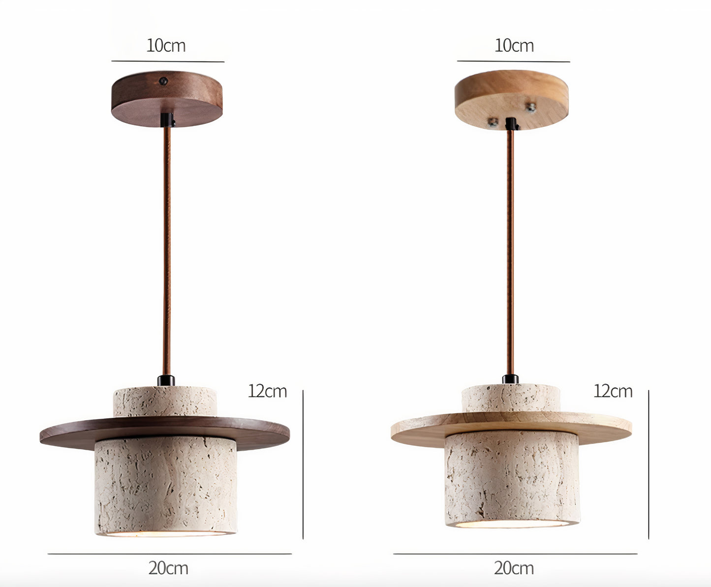 Textured Stone Pendant Light - Modern Rustic - Modefinity