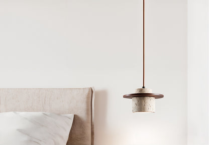 Textured Stone Pendant Light - Modern Rustic - Modefinity