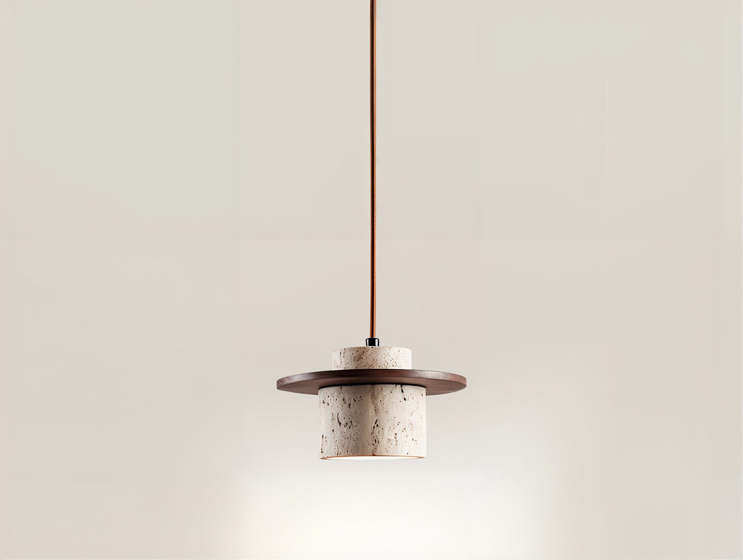 Textured Stone Pendant Light - Modern Rustic - Modefinity