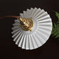 Fluted Ceramic Brass Pendant Light - 120PL - Modefinity