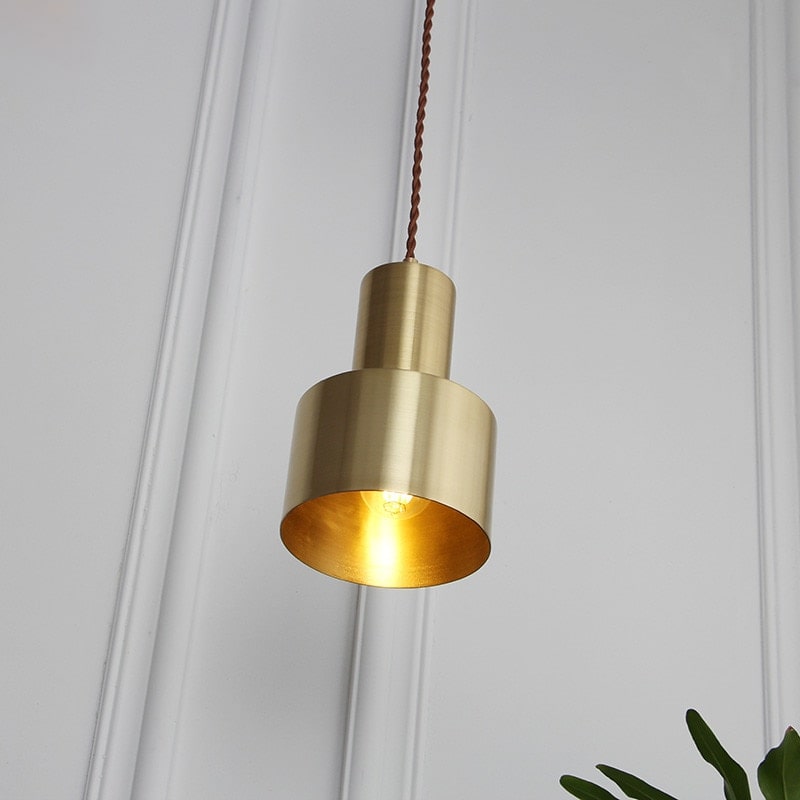 Cylinder Brass Pendant Light - 112PL - Modefinity