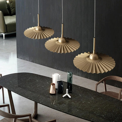 Fluted Brass Crystal Pendant Light - 104CL - Modefinity