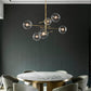 Contemporary Chandelier With Clear Globes - 1GCH1 - Modefinity