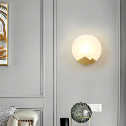 Marble Alabaster Brass Wall Light - 202MWL - Modefinity