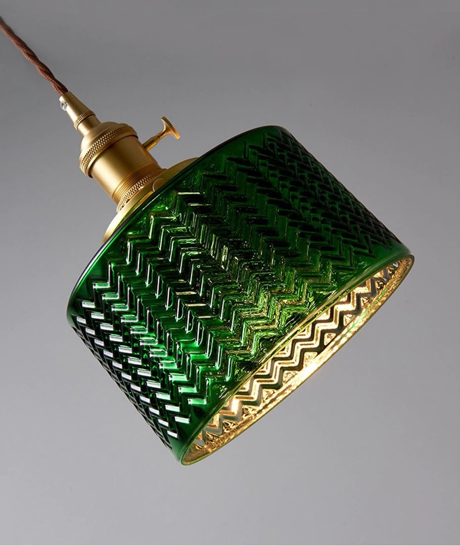 Green Glass Pendant Light - 203GPL - Modefinity