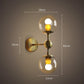Gold Double Glass Wall Light - 202GWL - Modefinity