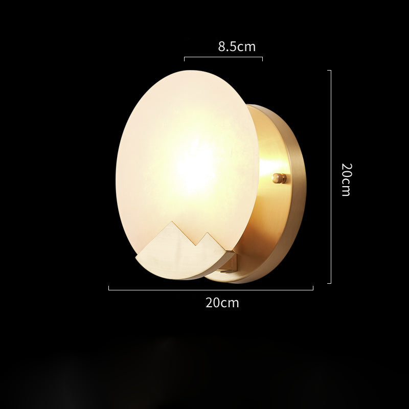 Marble Alabaster Brass Wall Light - 202MWL - Modefinity