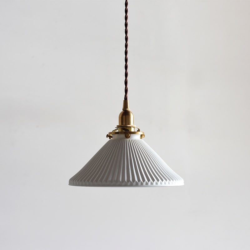 Fluted Ceramic Pendant Light - 110PL - Modefinity