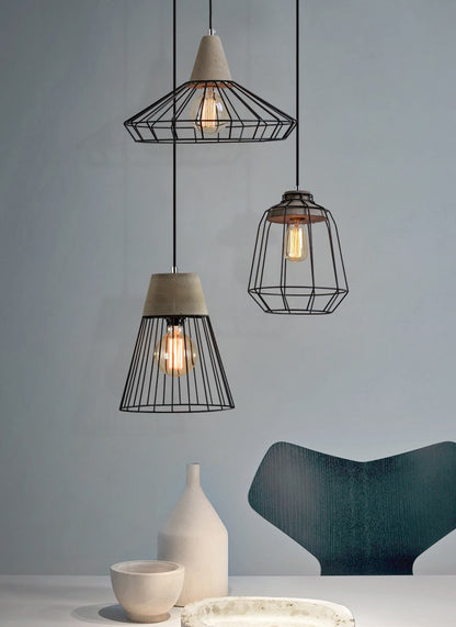 Gray Cement Pendant Light - 105CM - Modefinity