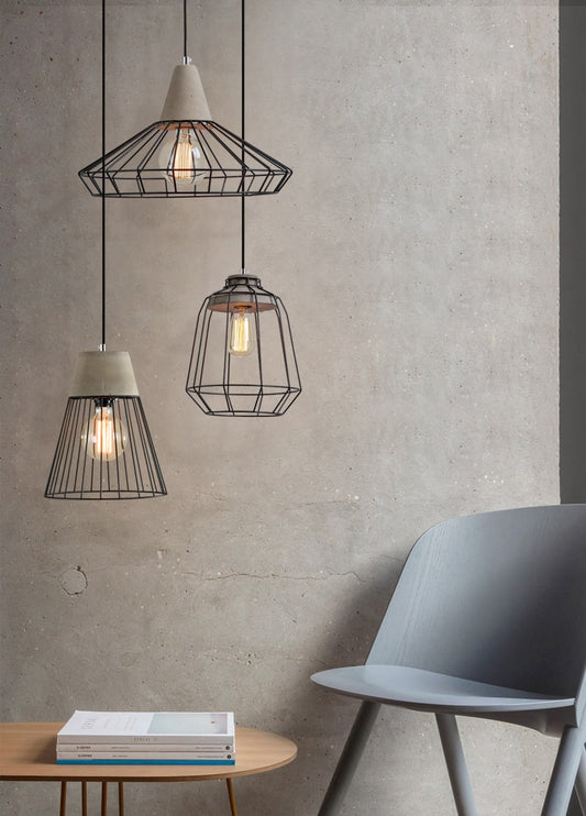 Gray Cement Pendant Light - 105CM - Modefinity