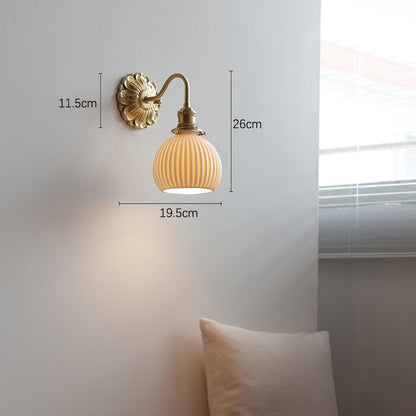 Brass Ceramic Wall Sconce - 118BP - Modefinity