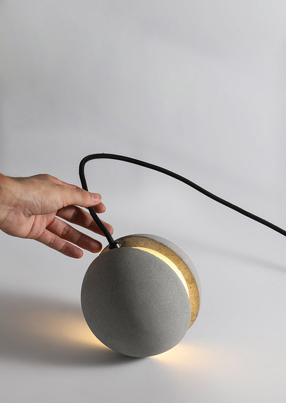 Gray Globe Cement Pendant Light - 110CM - Modefinity