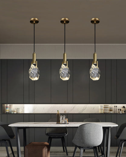 Ambient Brass Crystal Pendant Light - 101CL - Modefinity