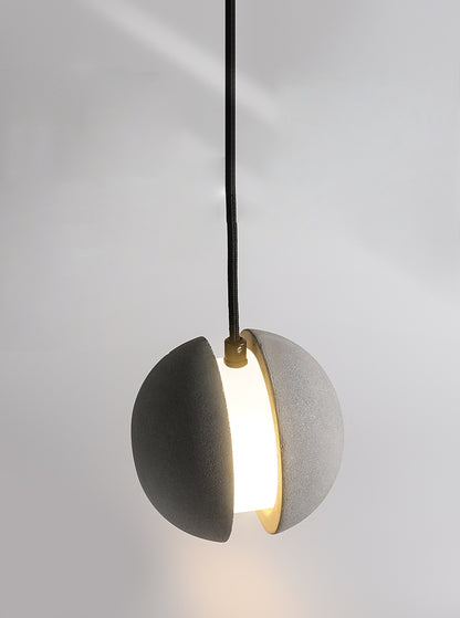 Gray Globe Cement Pendant Light - 110CM - Modefinity