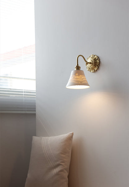 Brass Ceramic Wall Sconce - 118BP - Modefinity