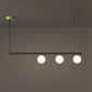 Brass Chandelier With White Frosted Globes - 1CH1 - Modefinity