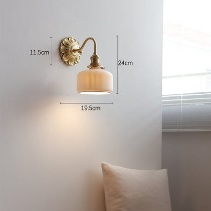 Brass Ceramic Wall Sconce - 118BP - Modefinity