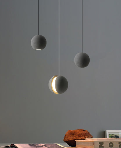 Gray Globe Cement Pendant Light - 110CM - Modefinity