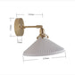 White Ceramic Brass Wall Light Sconce - 210ST - Modefinity