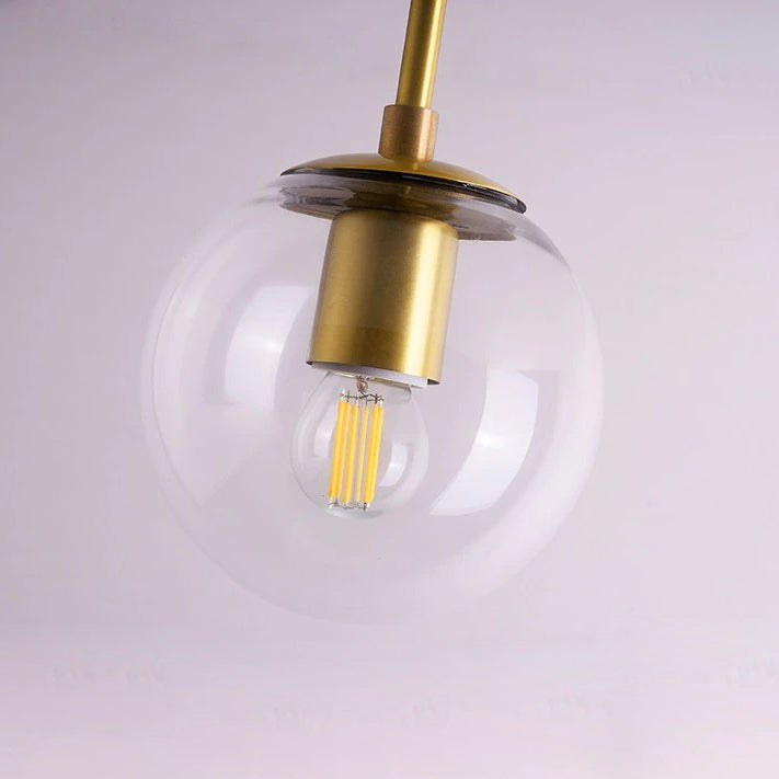 White Frosted Glass Brass Pendant Light - 205GPL - Modefinity